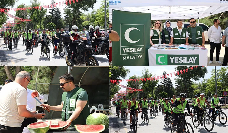 81 İlde Düzenlenen Bisiklet Etkinliğinde Malatya da Pedal Çevirdi
