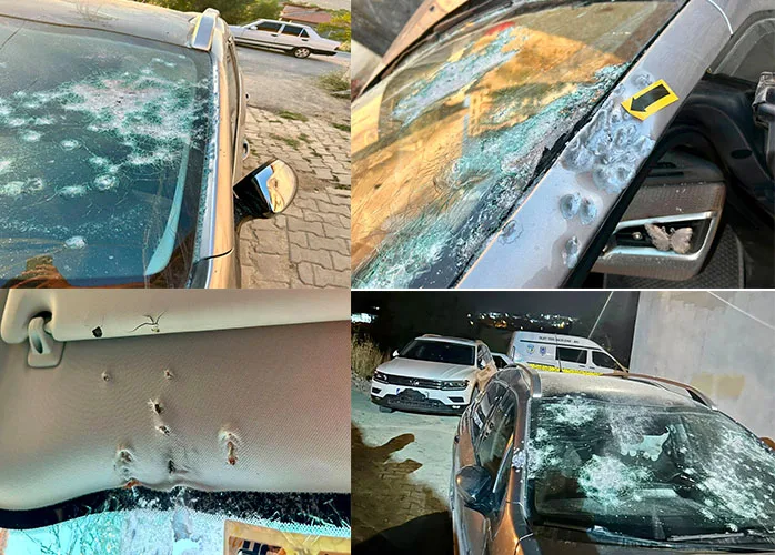 Park Halindeki Otomobile Silahlı Saldırı! O Anlar Kameraya Yansıdı