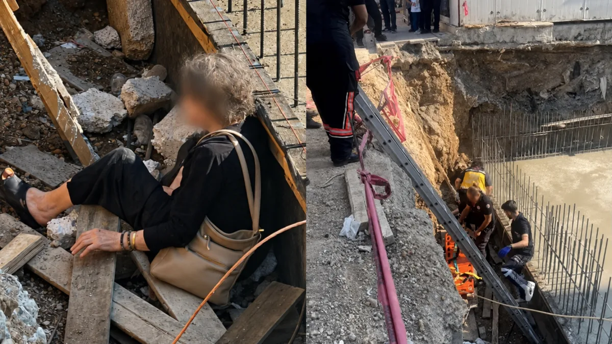 Kaldırımda Yürüyordu, Bir Anda İnşaat Çukuruna Düştü